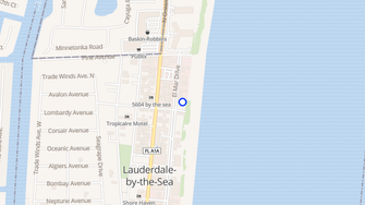 Map for White Cap Apartment Motel - Lauderdale By The Sea, FL