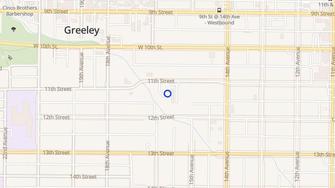 Map for 11th Street Apartments - Greeley, CO