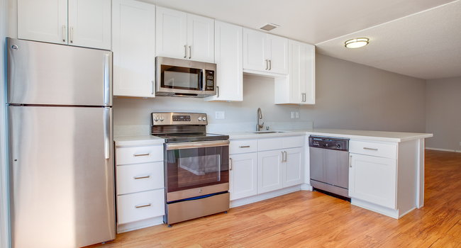 Renovated kitchens in select homes