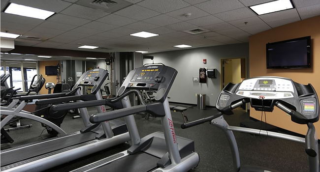The fitness center is open 24 hours a day